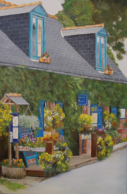 concarneau-vieille ville.jpg - Painting oil on canvas -Huile sur toile format /size 40x60